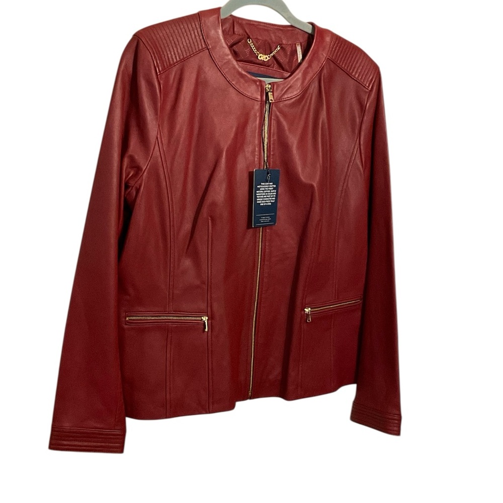 Cole Haan NWT lamb skin jacket